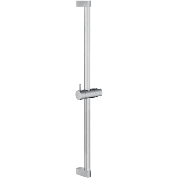 Cascada 25" Bathroom Shower Slide Bar with 360° Adjustable Handheld Shower Holder | Wall Mounted Shower Sliding Bar - Round Shape & Brass Material (Brushed Nickel)