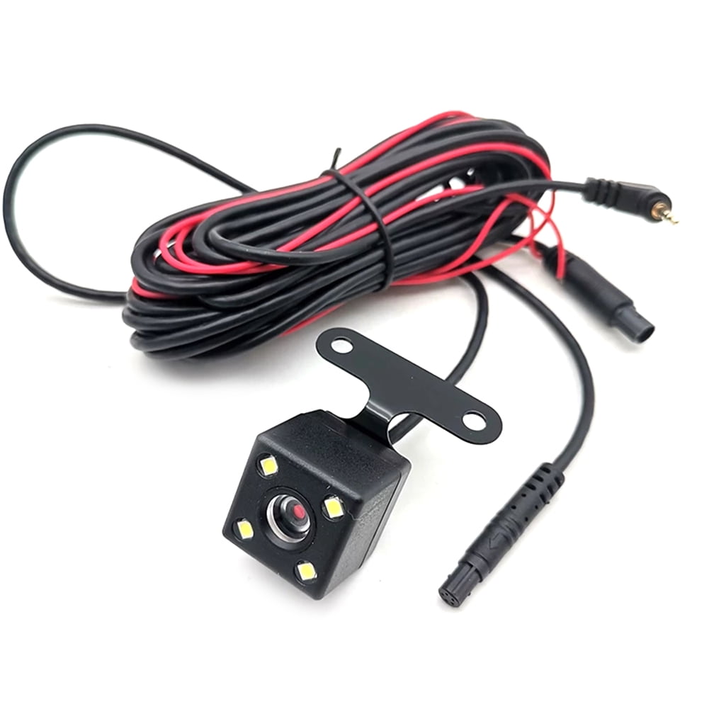 Car DVR Rear View Camera With Wire Cable 5M 4 PIN Rearview Camera With 4 LED … 