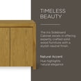 thumbnail image 2 of Maven Lane Iris Buffet Contemporain en Bois Finition Naturelle Raffinée, 2 of 6