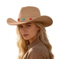 thumbnail image 5 of Chapeau de Cowboy Style Western pour Usage Quotidien à la Maison avec Design Classique et Attrait Intemporel, 5 of 5