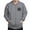 Graphite Gray, variant on CafePress - Psi Upsilon Black And White Crest Sweatshirt - Zip Hoodie, Classic Hooded Sweatshirt with Metal Zipper