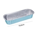 thumbnail image 3 of Caja De Lata De Freidora De Aire Freidora de aire desechable Bandeja de lata Caja de lata para hornear de papel de aluminio (azul claro 50 piezas), 3 of 5