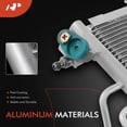 thumbnail image 2 of A-Premium Air Conditioning A/C Condenser Compatible with Ford Fiesta 2011-2013 L4 1.6L, Replace# BE8Z19712A, 2 of 8