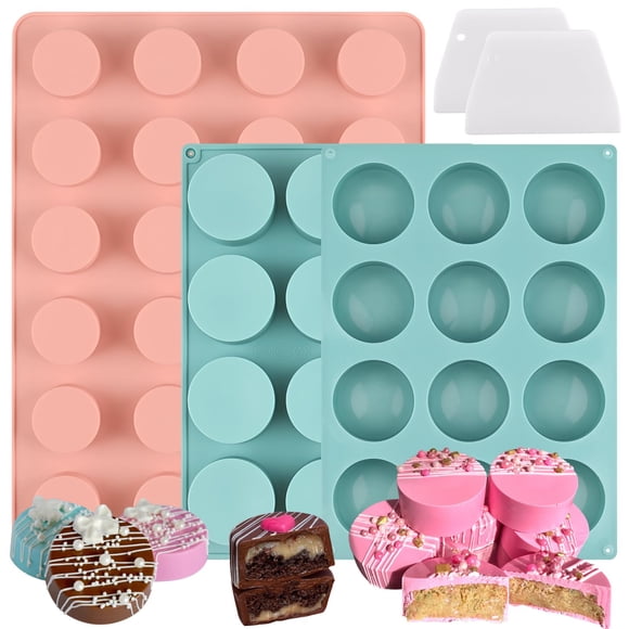 Juego de moldes para tartas Activty Chocolate, silicona, 24 cavidades