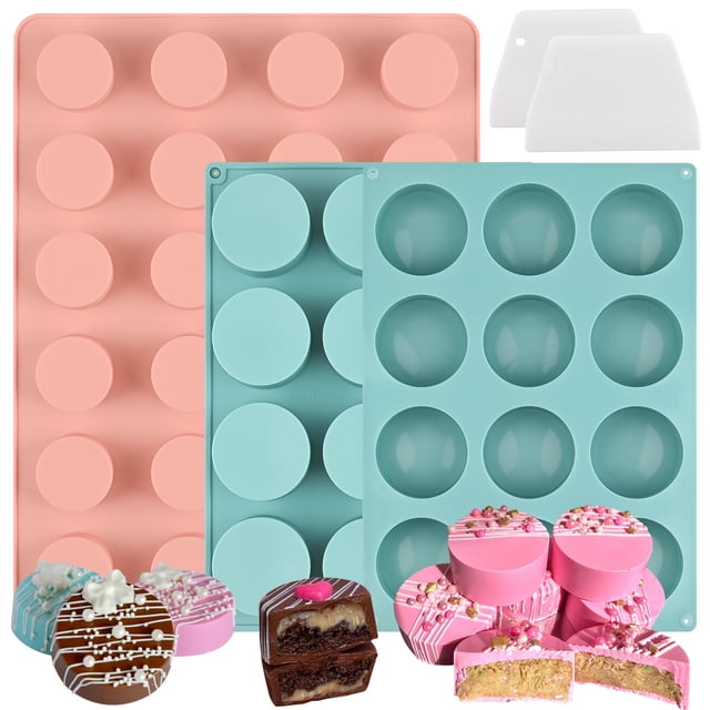 Juego de moldes para tartas Activty Chocolate, silicona, 24 cavidades