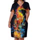 thumbnail image 2 of Vestido de caballito de mar eléctrico para mujer traje holgado con bolsillos ropa elegante de verano, 2 of 6
