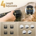 thumbnail image 5 of Cshidworld Dog Clippers Grooming Kit, Rechargeable Cordless Pet Hair Clipper Trimmer Shaver, 3-Speed Low Noise Pets Tools with LCD Display, Scissor, 6 Comb Guides for Thick Coats Dogs Cats Animals, 5 of 8