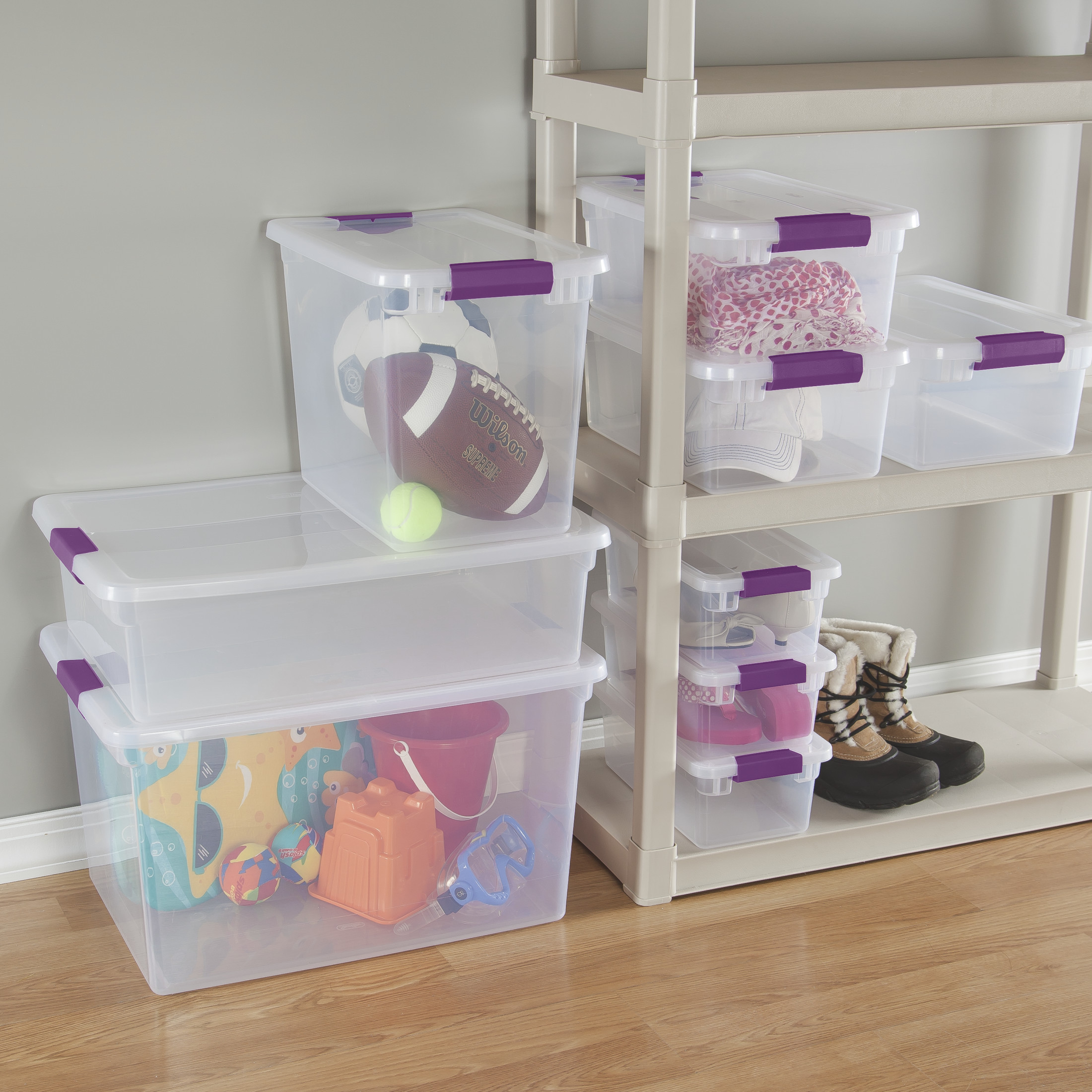 Sterilite Boîte « ClearView MC » 62L avec Loquet