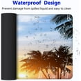 thumbnail image 4 of Large Gaming Mouse Pad with Stitched Edges Extended Desk Mousepad with Superior MicroWeave Cloth NonSlip Base, WaterResistant Keyboard Pad for Gamers, Office & Home Tropics Theme (31.5"x11.8"), 4 of 6