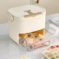 thumbnail image 5 of Plateau avec Couvercle et Tiroir de Rangement pour Glace Style Machine à Glace Portable pour Intérieur Extérieur Maison Camping Animal de Compagnie + Contenant en PP, 5 of 5