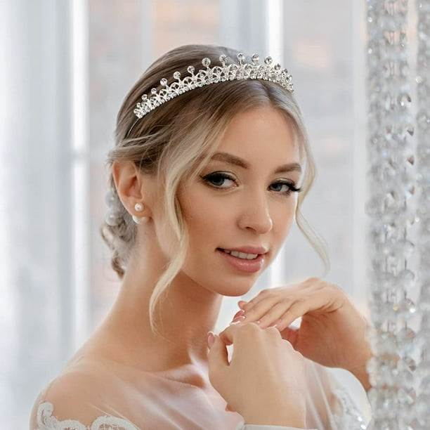 Hapdoo Tiaras for Women, Elegant Princess Crown, Lightweight Small
