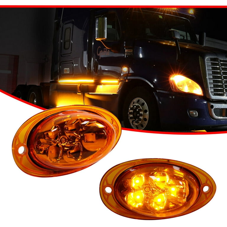 GTINTHEBOX Cab LED Side Marker Turn Signal Light For 2008-2017