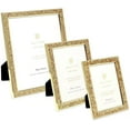 thumbnail image 5 of Isaac Jacobs 8x10 Gold Metal Glitter Vertical & Horizontal Picture Frame, Wall-Mountable, Made for Tabletop, Counterspace, Shelf and Desk, 5 of 5