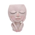 thumbnail image 1 of Cara Flor Maceta Diseño De Cabeza Femenina Suculentas Planta Maceta Resina Cactus Maceta Ojos Maceta Cerrada Decoración Del Hogar Para Interiores Y Exteriores Sweethay HA027831-02, 1 of 7