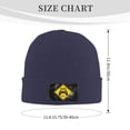 thumbnail image 3 of XMXT Winter Casual Beanie Hats for Men Women, Game Player Zone Warning Signs Unisex Adult Cap Warm Daily Knit Hat Skull Caps, Navy Blue, 3 of 9