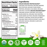 Orgain Organic Vegan 21g Protein Powder, Plant Based Shake Drink, Vanilla Bean 1.02lb