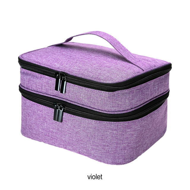 Becaristey Sac Organisateur de Vernis à Ongles Robuste Durable et Prêt pour la Collection Fait violet 1Set