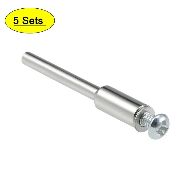 Mandriles de Tornillo para Ruedas de Corte Uxcell con Diámetro de Vástago de 3mm, Soporte para Disco de Corte Compatible con Herramienta Rotativa, Paquete de 5, 3mm 5