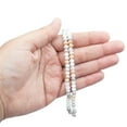 thumbnail image 2 of Cousin DIY 2-Strand Opalescent Glass Rondelle Beads, White/Gray/Tan, 14 in, 76 Piece, 2 of 9