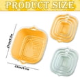 thumbnail image 3 of 1 Pc Vegetable Washing Baskets in The Kitchen Fruit Baskets Multi-layer Stackable Vegetable Sinks, Strainer and Washing Fruits and Vegetables Kitchen Colander Set, 9.1x8.3 Inch, Yellow Large, 3 of 8