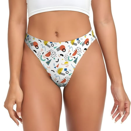 Sigee Geometric Retro for Women s G-String Panty  Low Rise  Soft Lace Perfect for Everyday Wear or Special Occasions-XX-Large
