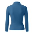 thumbnail image 4 of Chandail Côtelé pour Femmes Taille Unique Col Roulé Élégant Tricoté Manches Longues Ajusté Automne Hiver, 4 of 4