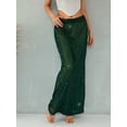thumbnail image 2 of Douhoow Women Sequins Long Skirts Low Waist Skirts Fashion Party Sparkly Skirt, 2 of 8