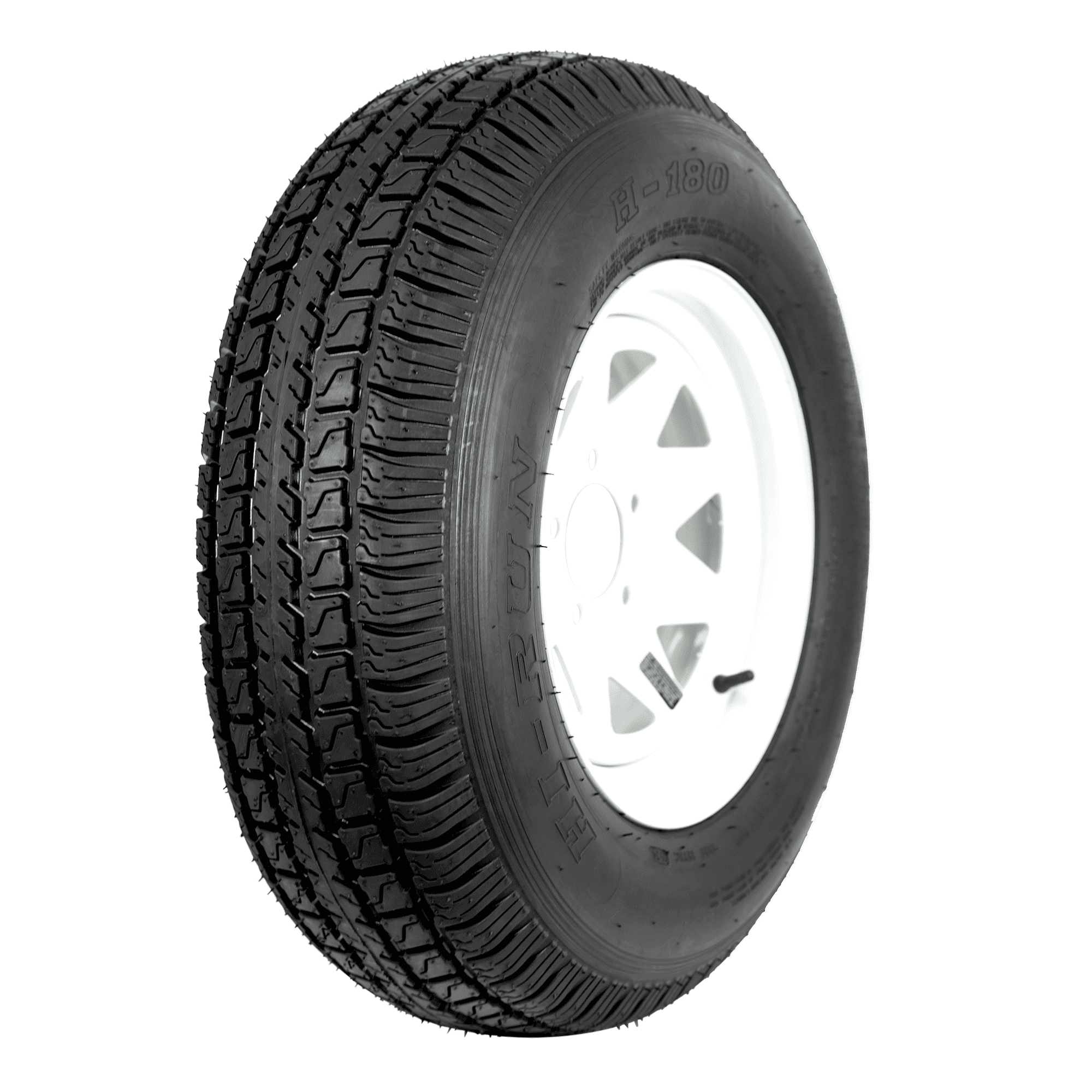 Hi-Run 2 Set H180 ST225/75D15 8PR 113L Trailer Tire & 6 Lug on 5.5" PCD Wheel Assembly Fits 225/75/15 Trailer Tire
