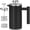 Black, variant on Double Wall Insulated Black Stainless Steel French Press Coffee Maker - 3 Extra Filters Included, Dual-Use for Coffee & Tea Brewing