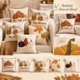 thumbnail image 2 of Throw Pillow Cover Embroidered Maple Leaf Decorative Pillow for Seasonal Decor Fall Gift Farmhouse Decor 18 Inch Canvas Cover, 2 of 9
