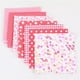 thumbnail image 4 of Tela de retazos de algodón estampada, paquete de cuadrados, acolchado, álbum de recortes, costura, manualidades, tela de bricolaje, rojo, 50x50cm 7 Piezas seitruly HA5306-06B, 4 of 6