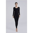 thumbnail image 3 of Ropa interior térmica para mujer Ultra suave forro polar térmico invierno capas base conjunto de calzoncillos largos, 3 of 6