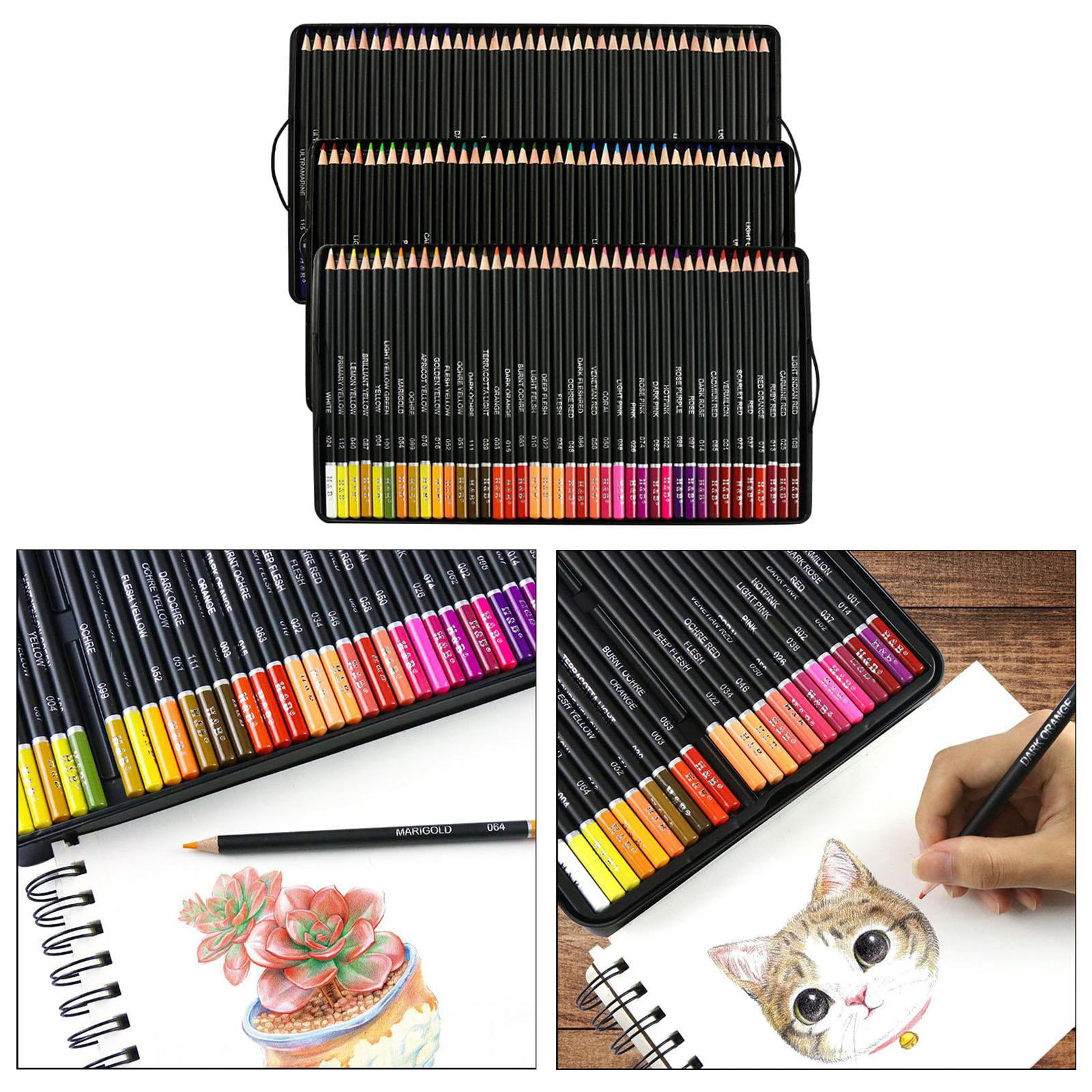 GUOOL Colored Pencils Set, Professional Drawing Pencils for Artists, Books, OilBased And Vibrant Colors for Sketching & Shading , 120pcs, 41.5x35.8x20.5cm
