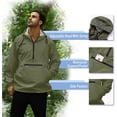 thumbnail image 2 of Men's Pullover Rain Jacket Waterproof Raincoat with Pocket, 2 of 6
