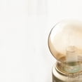 thumbnail image 2 of Raindrops Small Nightstand Lamp Bedside Lamp Golden Round Bulb Shape 7x2.4x4.3in 1Pcs, 2 of 8