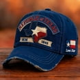 thumbnail image 6 of Republic of Texas Distressed Baseball Cap,1836-1845 Lone Star Embroidered Vintage Hat for Men Women, 6 of 6