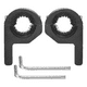 thumbnail image 3 of Bases Para Luces Auxiliares Metal Motocicleta Auto 2 pzs negro, 3 of 5