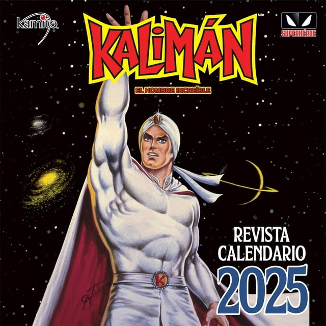 Kalimán El Hombre Increíble: Revista Calendario 2025 Blanco