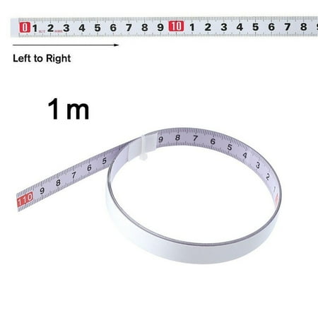 

Miter Saw Track Tape Measure Adhesive Steel Backing Metric Ruler 1M/2M