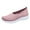 Pink, variant on Mostsola Walking Shoes Women Comfortable Slip on Sneakers Knit Mesh Loafers Lightweight Flats