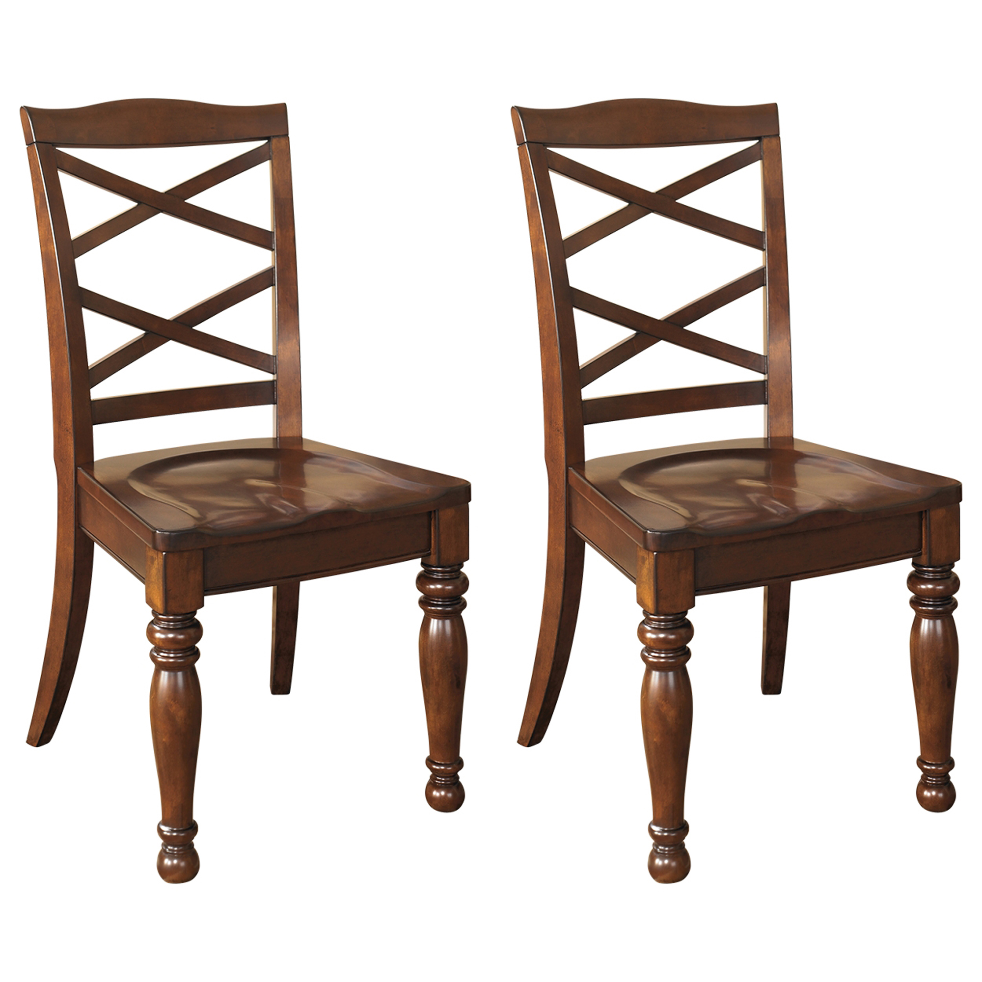 Signature Design by Ashley Porter Dining Room Side Chair Set of 2 Rustic Brown - image 2 of 4