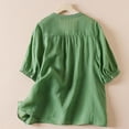 thumbnail image 4 of Active Tops Women Athletic V Neck Shirts Women Long Sleeve T Shirt Women Swim Tee Tops Loose Womens Short Sleeve Athletic Tops Womens Compression Shirts Long Sleeve Shirts for Green M, 4 of 9