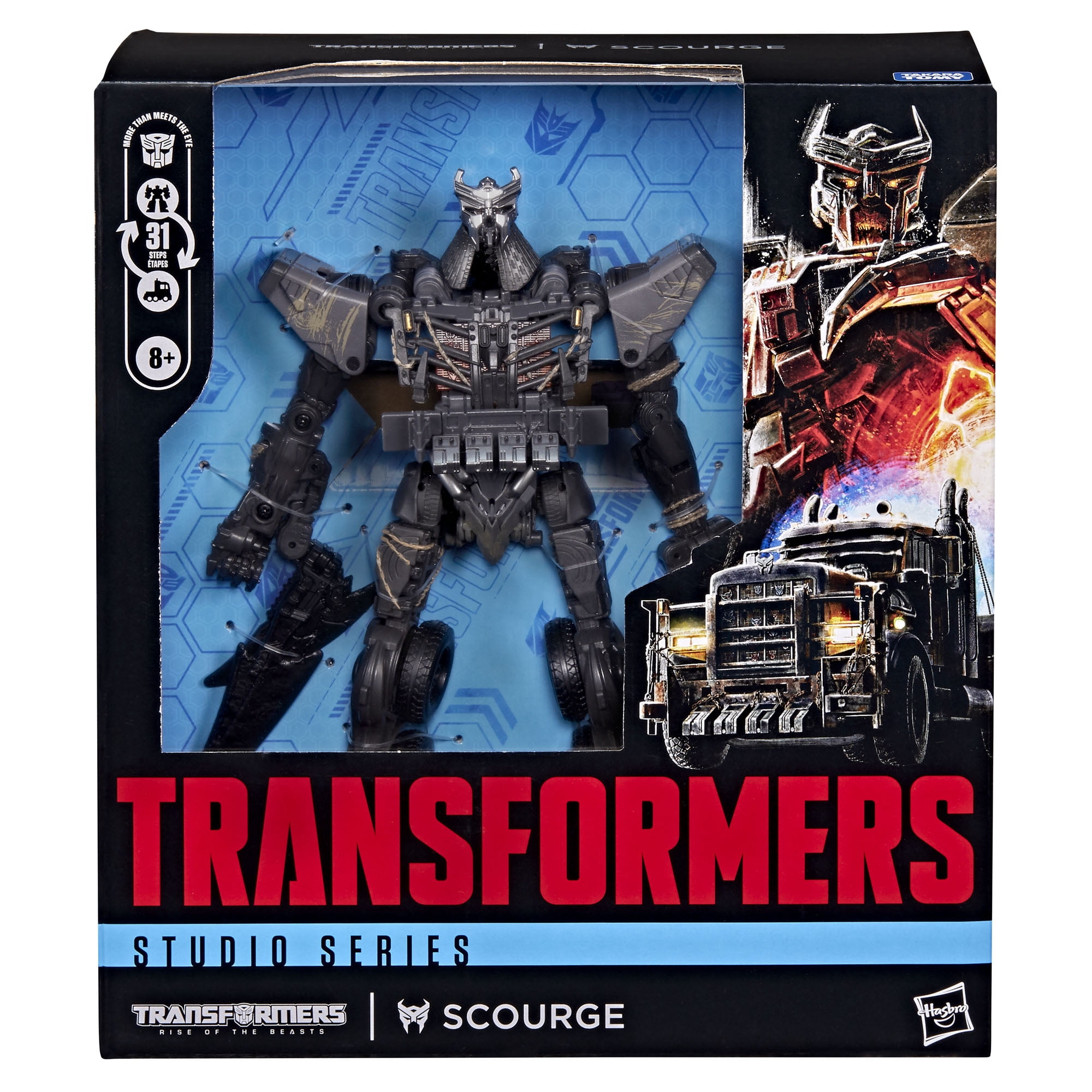 Transformers Toys Studio Series Rise of the Beasts Scourge 8.5-inch Action Figure, 8+