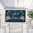 thumbnail image 3 of Let It Snow Mittens Printed Outdoor Door Mat, design by Emily Cromwell, 18"x30", 3 of 8