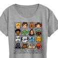 thumbnail image 3 of Star Wars - Yoda and Friends Face Grid - Women's Short Sleeve Classic Fit Tee, 3 of 5