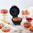 thumbnail image 3 of Mini Cake Maker and Lava Cake Maker, Mini Donut Maker Waffle Maker Pancakes Maker Machine for Breakfast, Snacks, Spice Cake, Desserts Non-stick Surface, Cake Machine, Double-sided Heating (Mint green), 3 of 9