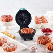 Mini Cake Maker and Lava Cake Maker,Mini Donut Maker Waffle Maker Pancakes Maker Machine for Breakfast, Snacks, Spice Cake, Desserts Non-Stick Surface, Cake Machine, Double-sided Heating (Mint Green)