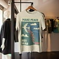thumbnail image 2 of Vintage Anti-War Propaganda T-Shirt, 2 of 4