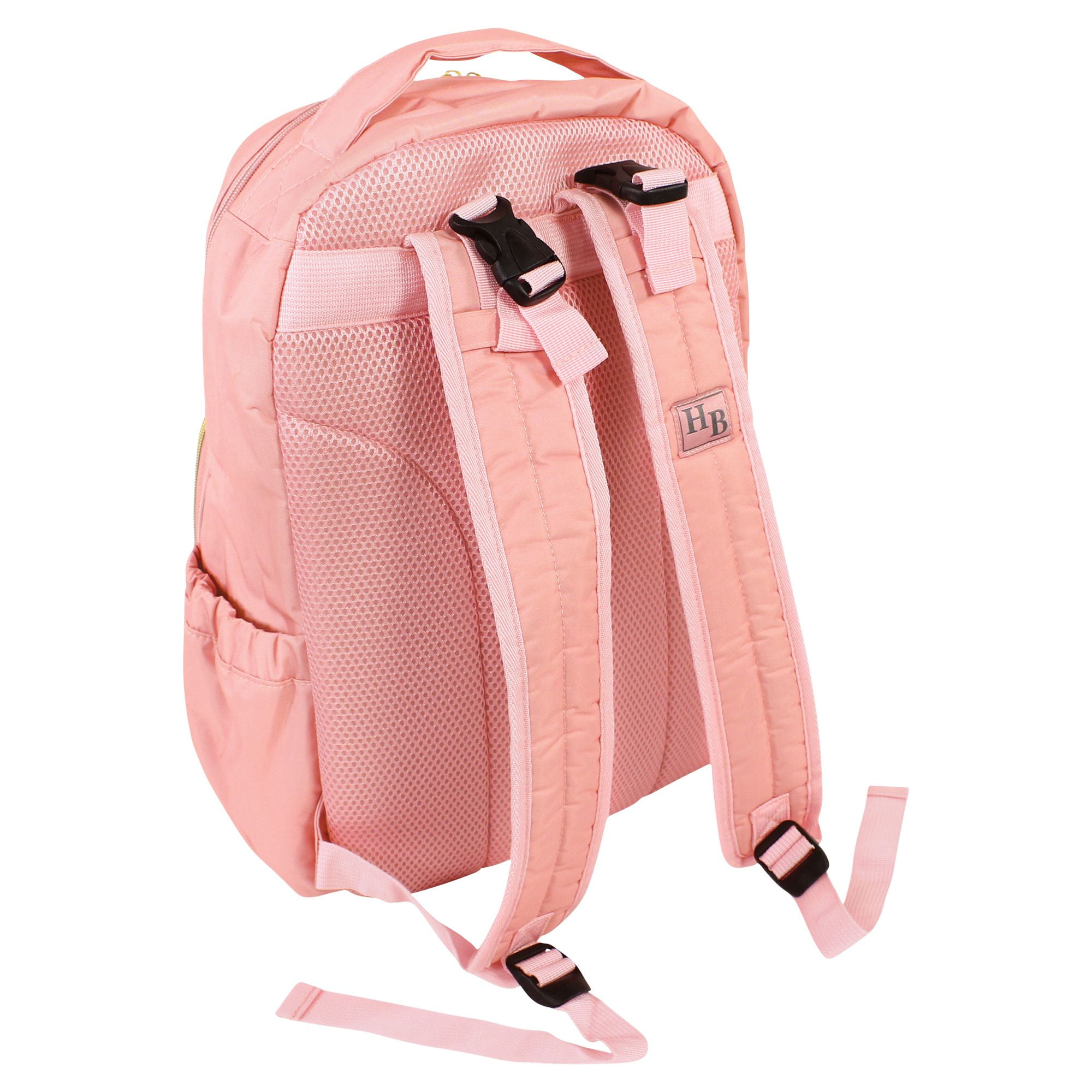 Hudson Baby Premium Diaper Bag Backpack and Changing Pad, Blush, One Size
