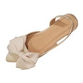 thumbnail image 1 of Sandalias de Mujer Cómodas Moda Casual Primavera Y Verano Color Sólido Arco Punteado Pie Sandalias Planas, 1 of 8